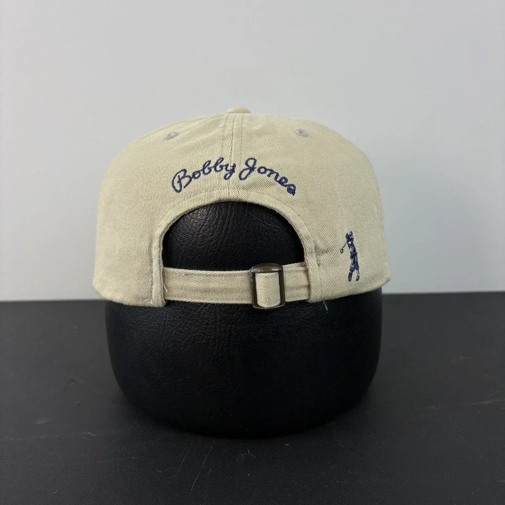 Vintage Y2K Bobby Jones 1930 Grand Slam Hat Khaki Dad Cap Strapback Adjustable - Picture 3 of 5